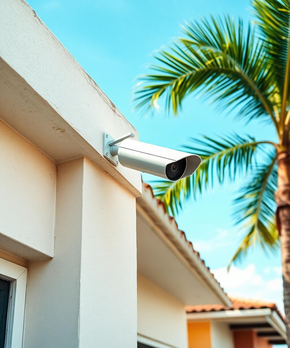 Instalação de câmeras de segurança em residência em Santos